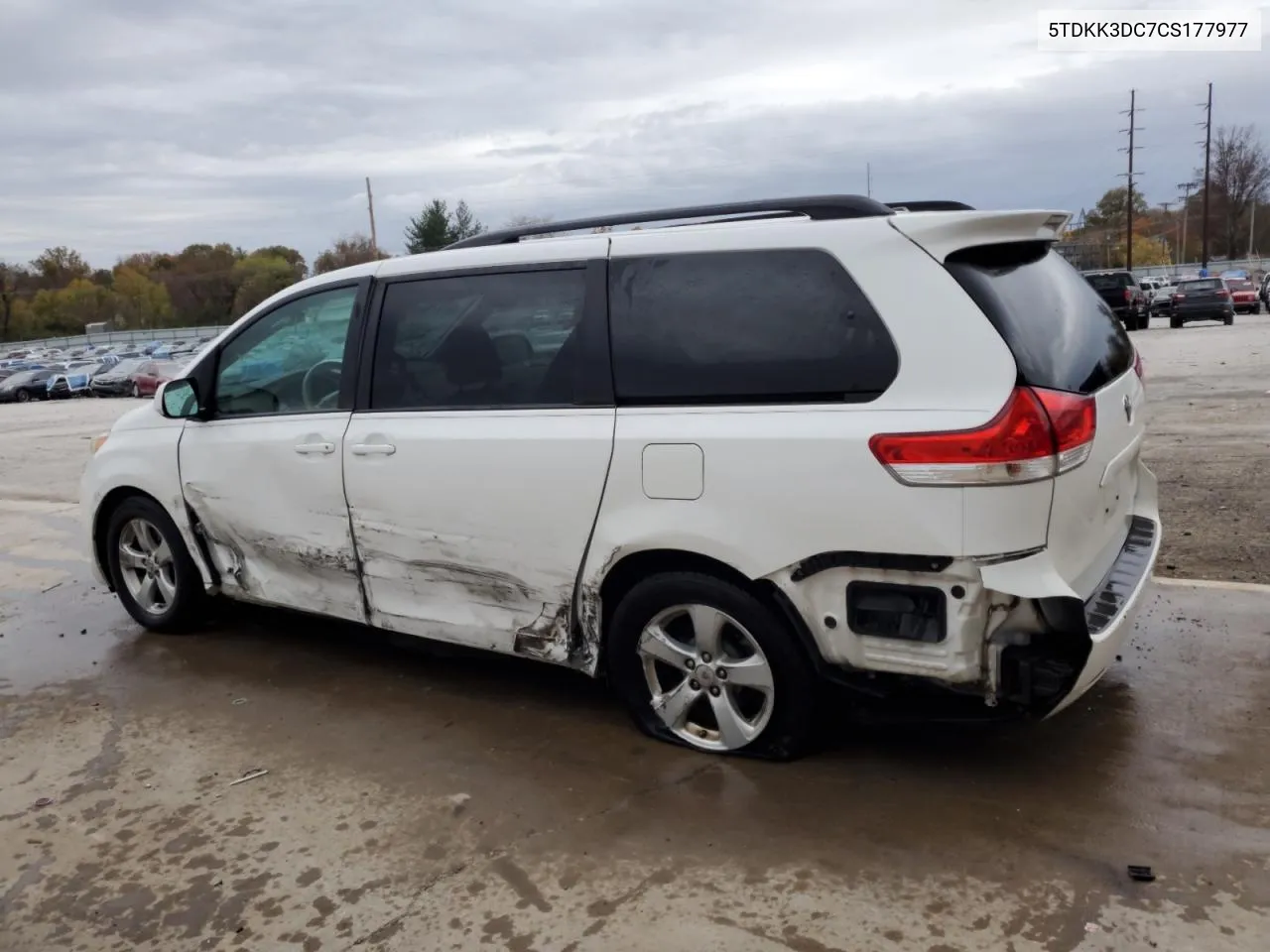 2012 Toyota Sienna Le VIN: 5TDKK3DC7CS177977 Lot: 78804634