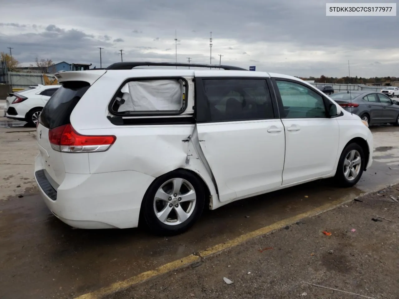 2012 Toyota Sienna Le VIN: 5TDKK3DC7CS177977 Lot: 78804634