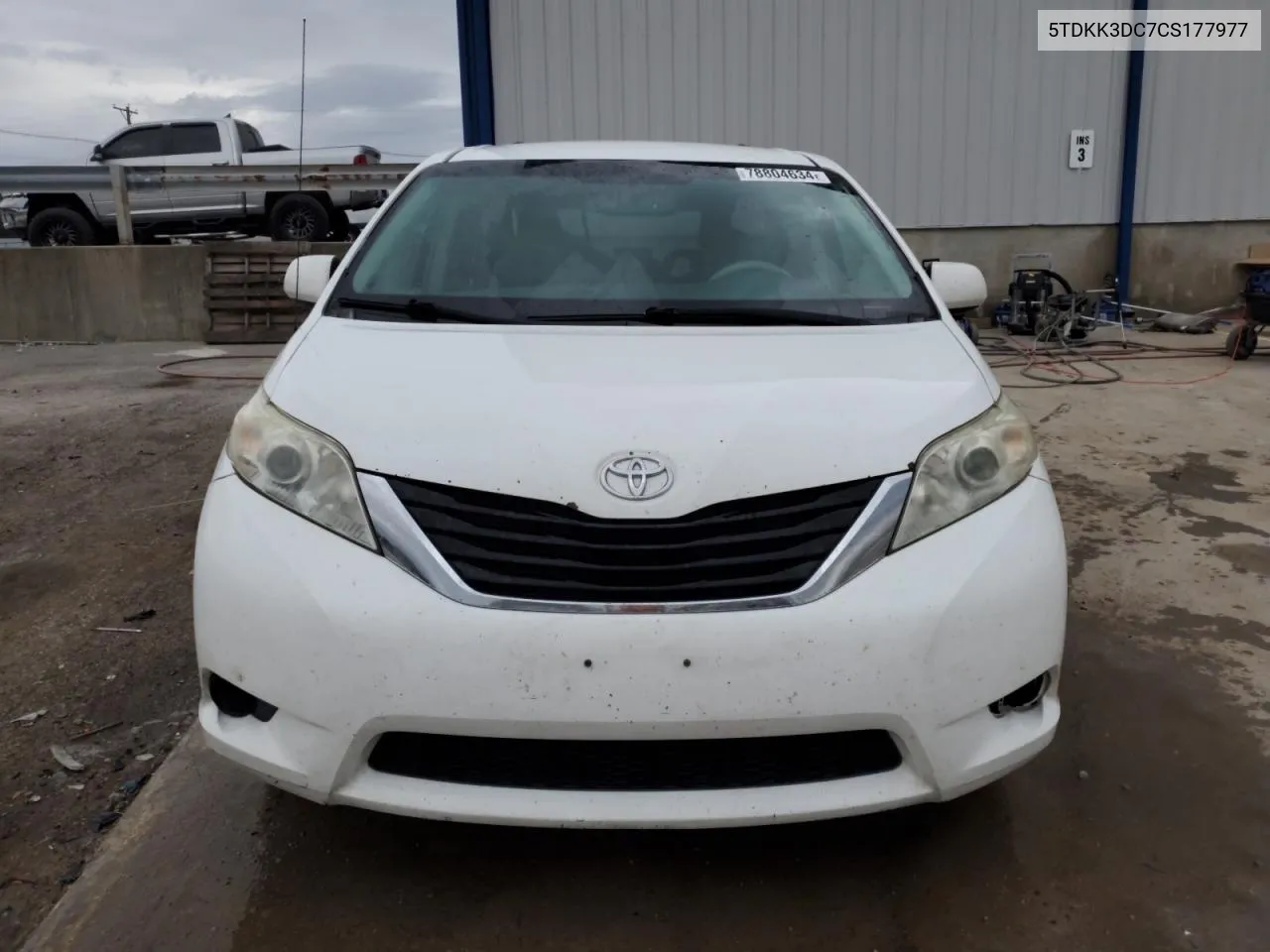 2012 Toyota Sienna Le VIN: 5TDKK3DC7CS177977 Lot: 78804634