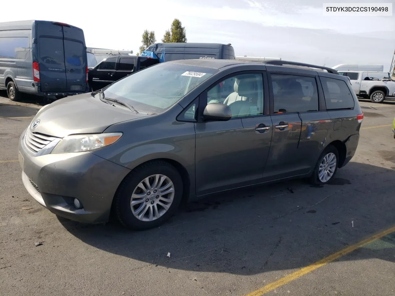 5TDYK3DC2CS190498 2012 Toyota Sienna Xle