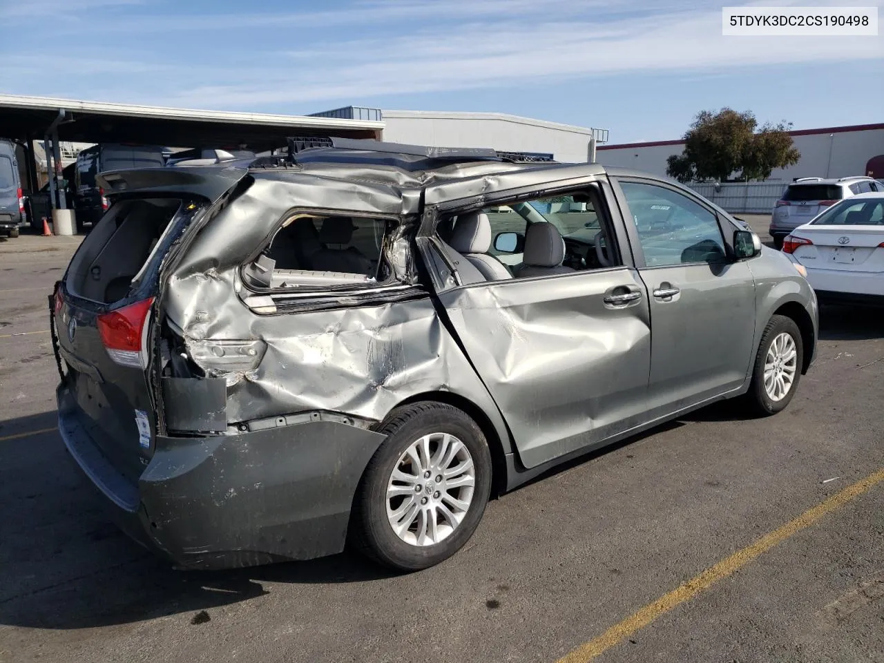 5TDYK3DC2CS190498 2012 Toyota Sienna Xle