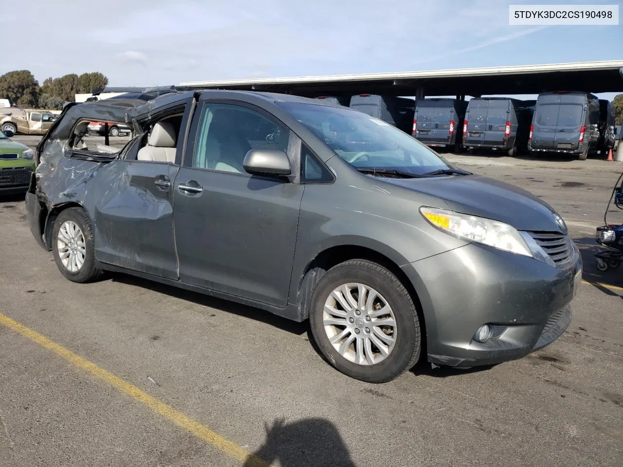 5TDYK3DC2CS190498 2012 Toyota Sienna Xle