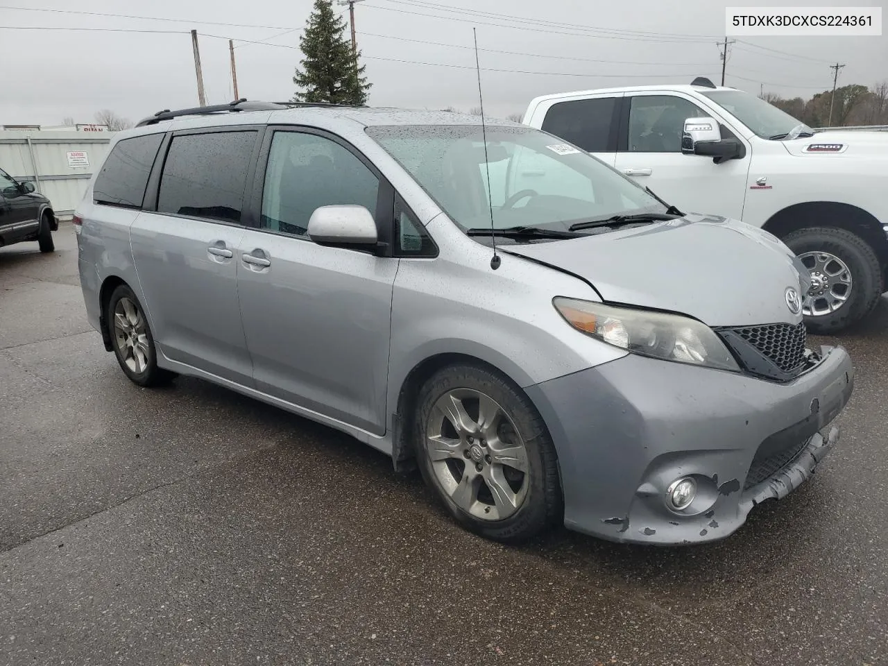 2012 Toyota Sienna Sport VIN: 5TDXK3DCXCS224361 Lot: 79044384