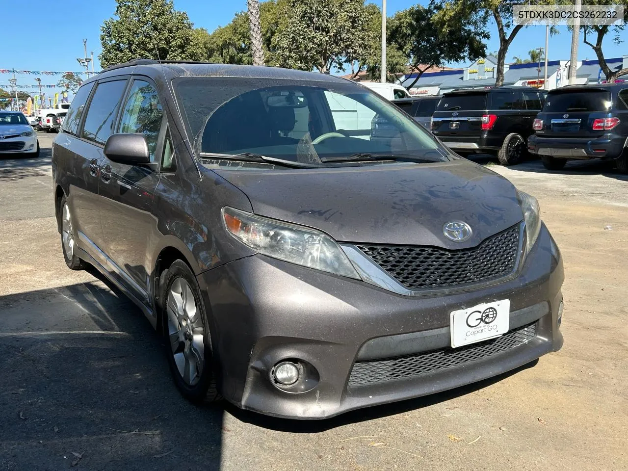 2012 Toyota Sienna Sport VIN: 5TDXK3DC2CS262232 Lot: 79125994