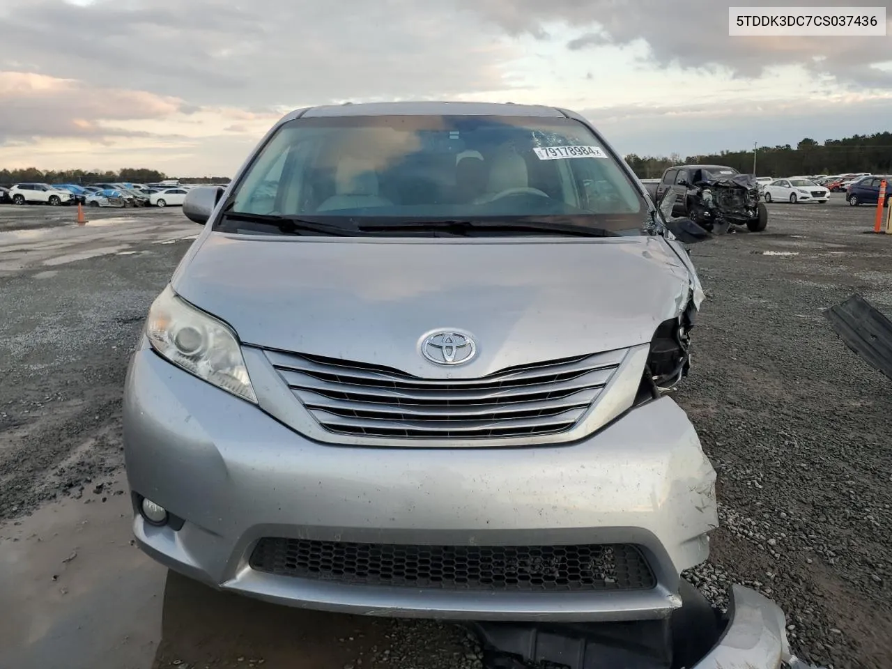 2012 Toyota Sienna Xle VIN: 5TDDK3DC7CS037436 Lot: 79178984