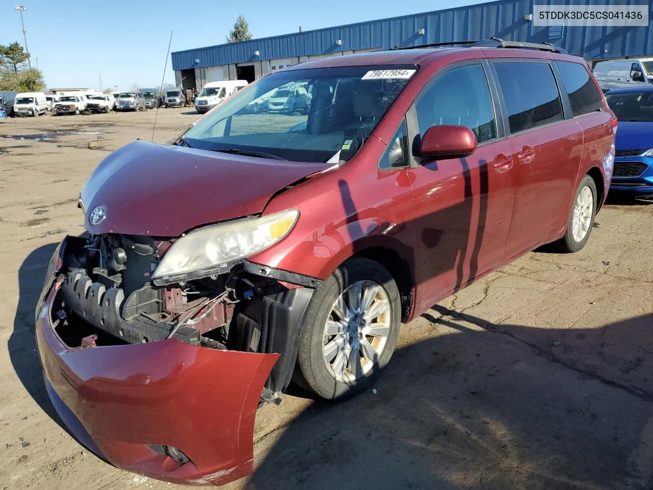 2012 Toyota Sienna Xle VIN: 5TDDK3DC5CS041436 Lot: 79617954