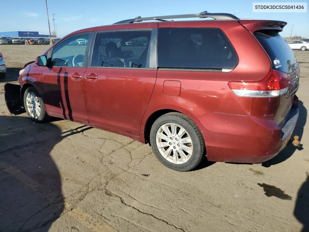 2012 Toyota Sienna Xle VIN: 5TDDK3DC5CS041436 Lot: 79617954