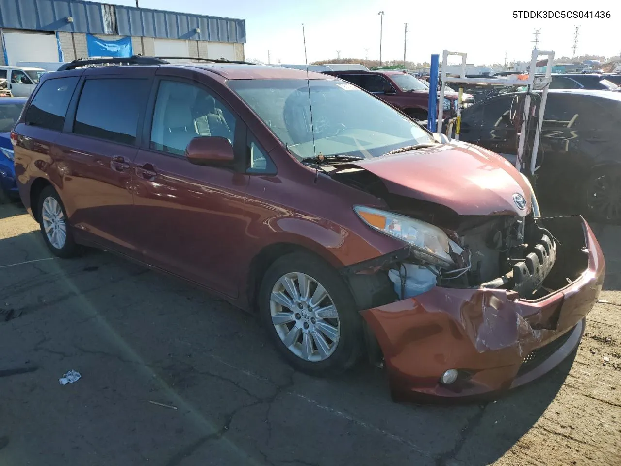 2012 Toyota Sienna Xle VIN: 5TDDK3DC5CS041436 Lot: 79617954