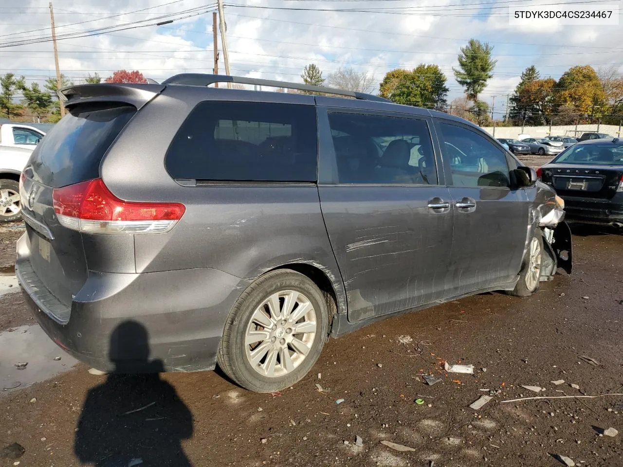 2012 Toyota Sienna Xle VIN: 5TDYK3DC4CS234467 Lot: 79632944