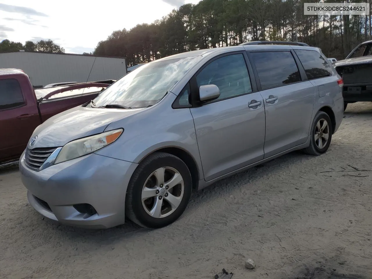 2012 Toyota Sienna Le VIN: 5TDKK3DC8CS244621 Lot: 79795074