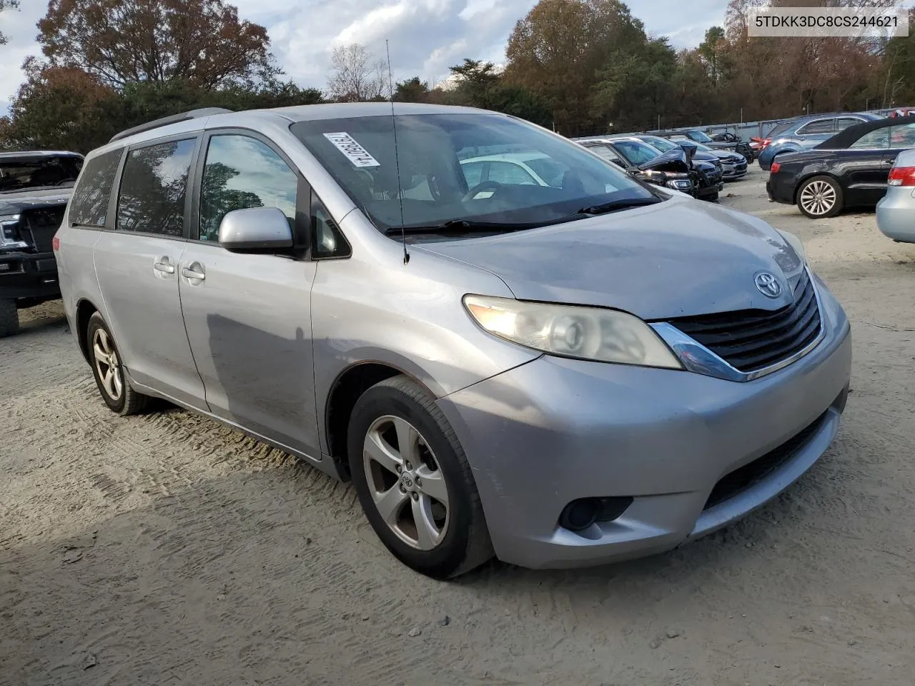 2012 Toyota Sienna Le VIN: 5TDKK3DC8CS244621 Lot: 79795074