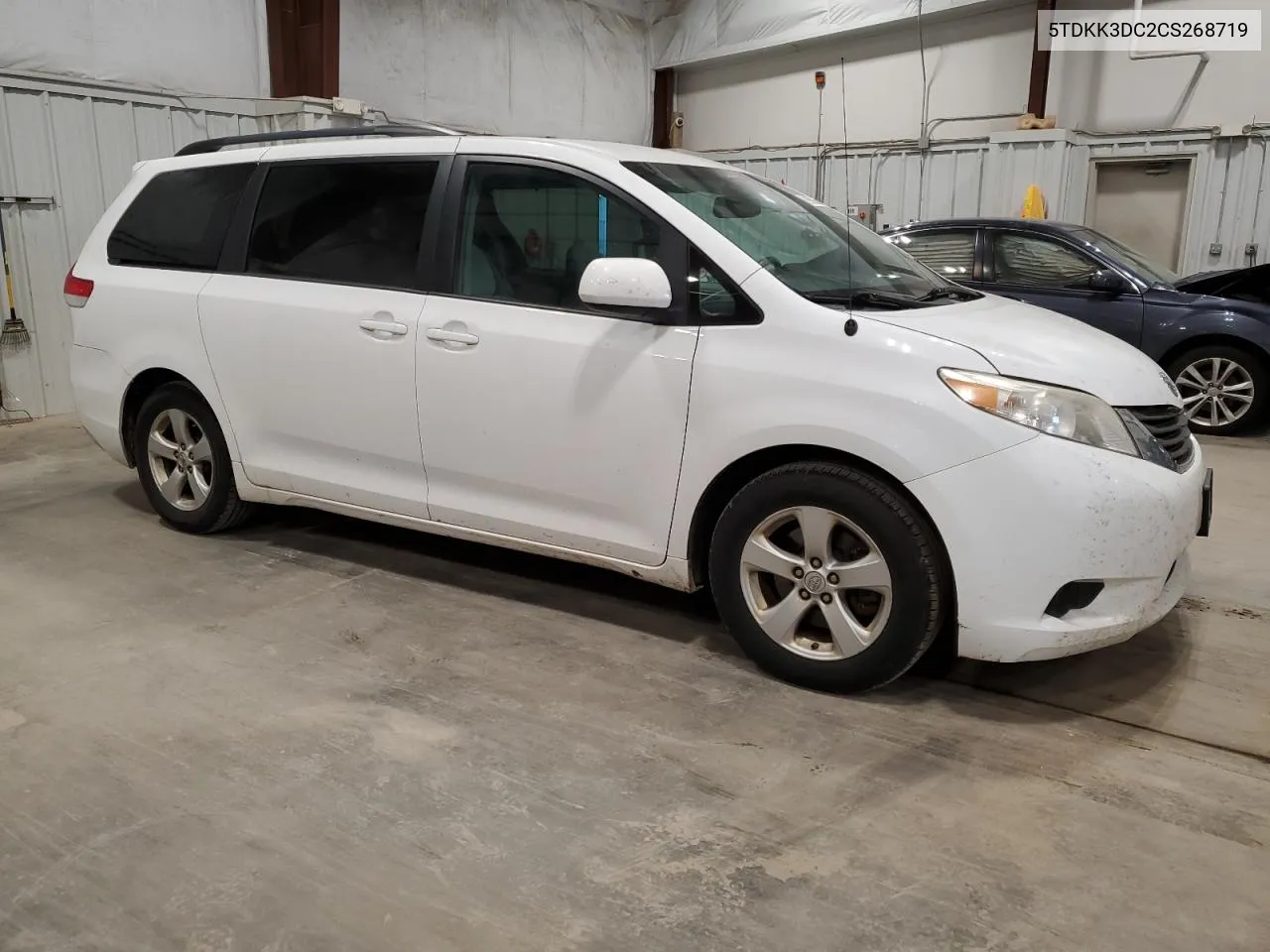 2012 Toyota Sienna Le VIN: 5TDKK3DC2CS268719 Lot: 79959684