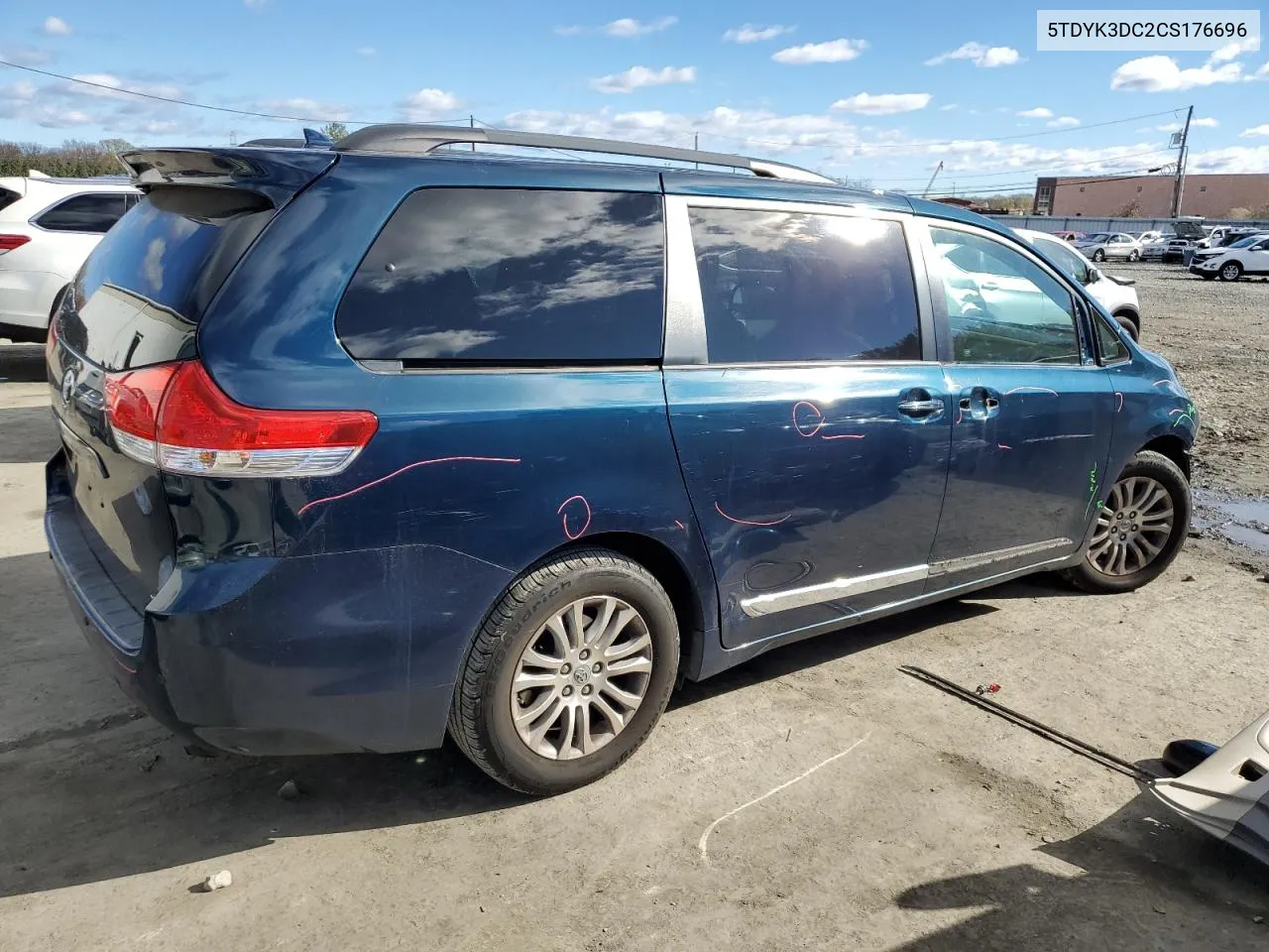 2012 Toyota Sienna Xle VIN: 5TDYK3DC2CS176696 Lot: 80003824