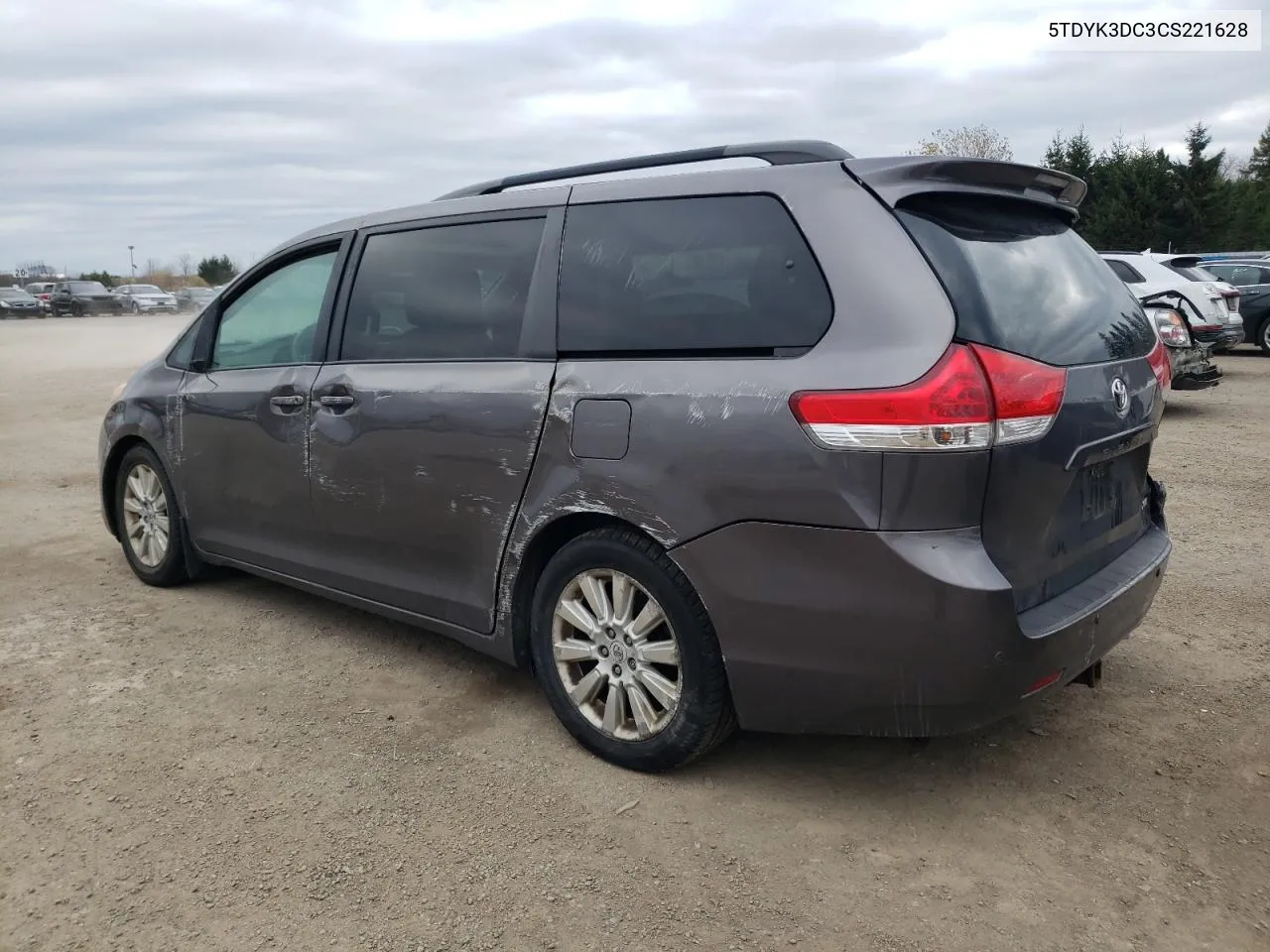 2012 Toyota Sienna Xle VIN: 5TDYK3DC3CS221628 Lot: 80028814