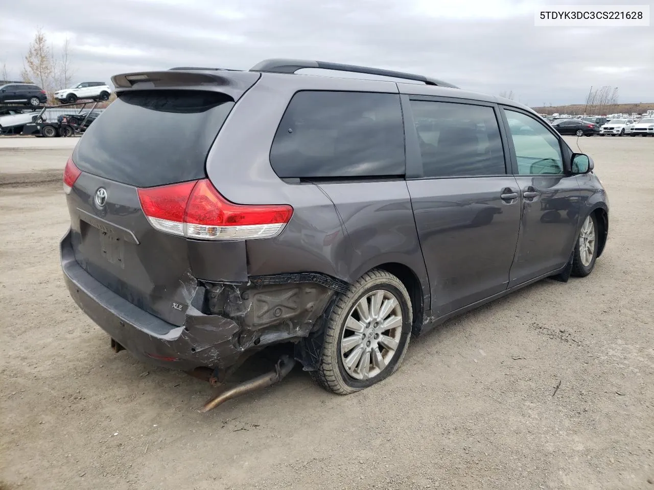 2012 Toyota Sienna Xle VIN: 5TDYK3DC3CS221628 Lot: 80028814