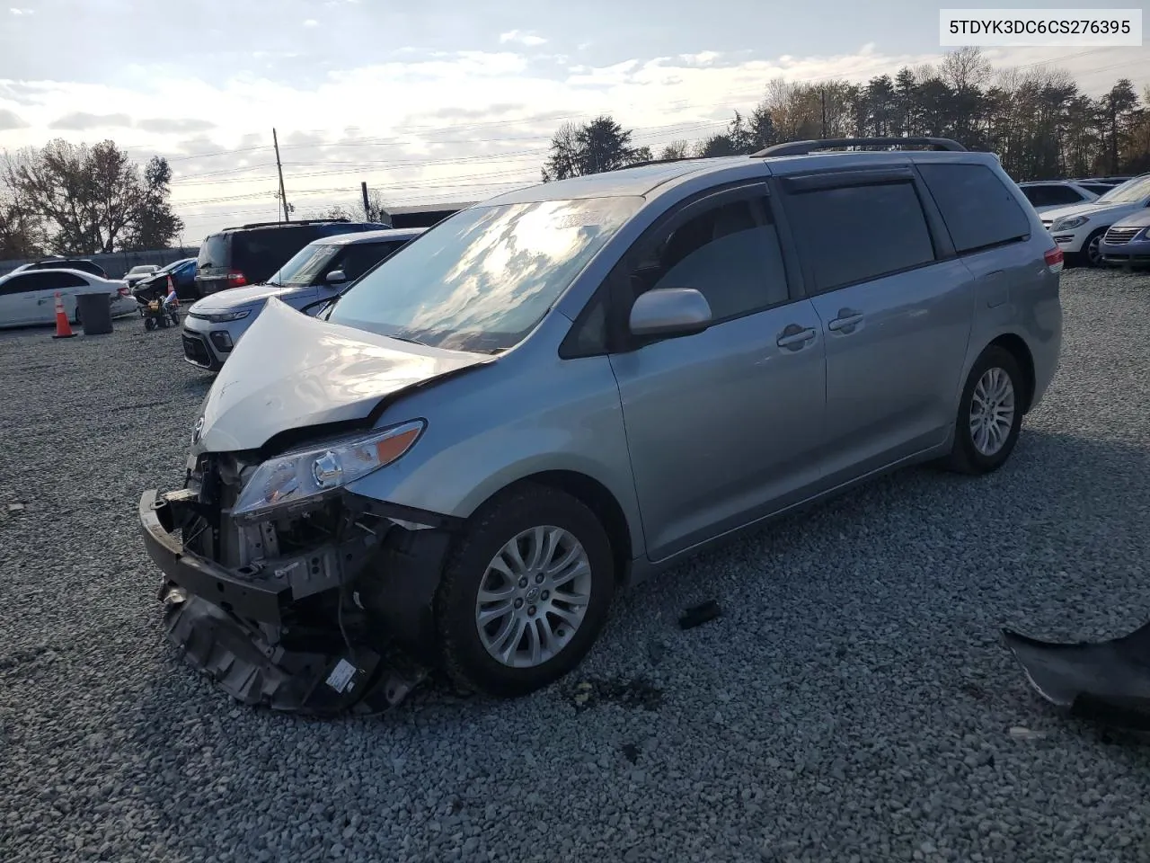 2012 Toyota Sienna Xle VIN: 5TDYK3DC6CS276395 Lot: 80080224