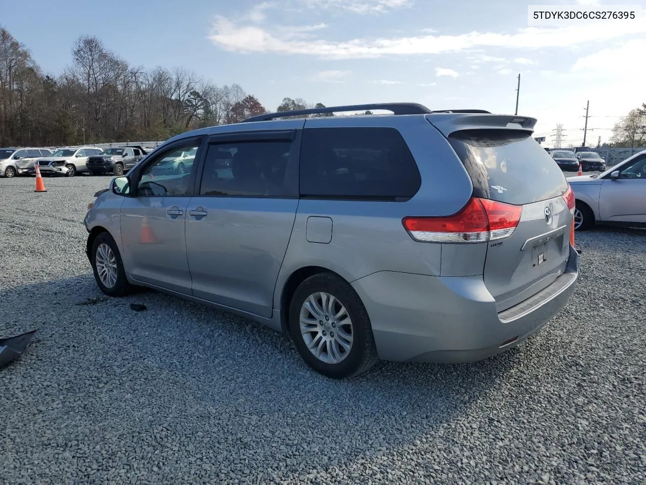 2012 Toyota Sienna Xle VIN: 5TDYK3DC6CS276395 Lot: 80080224