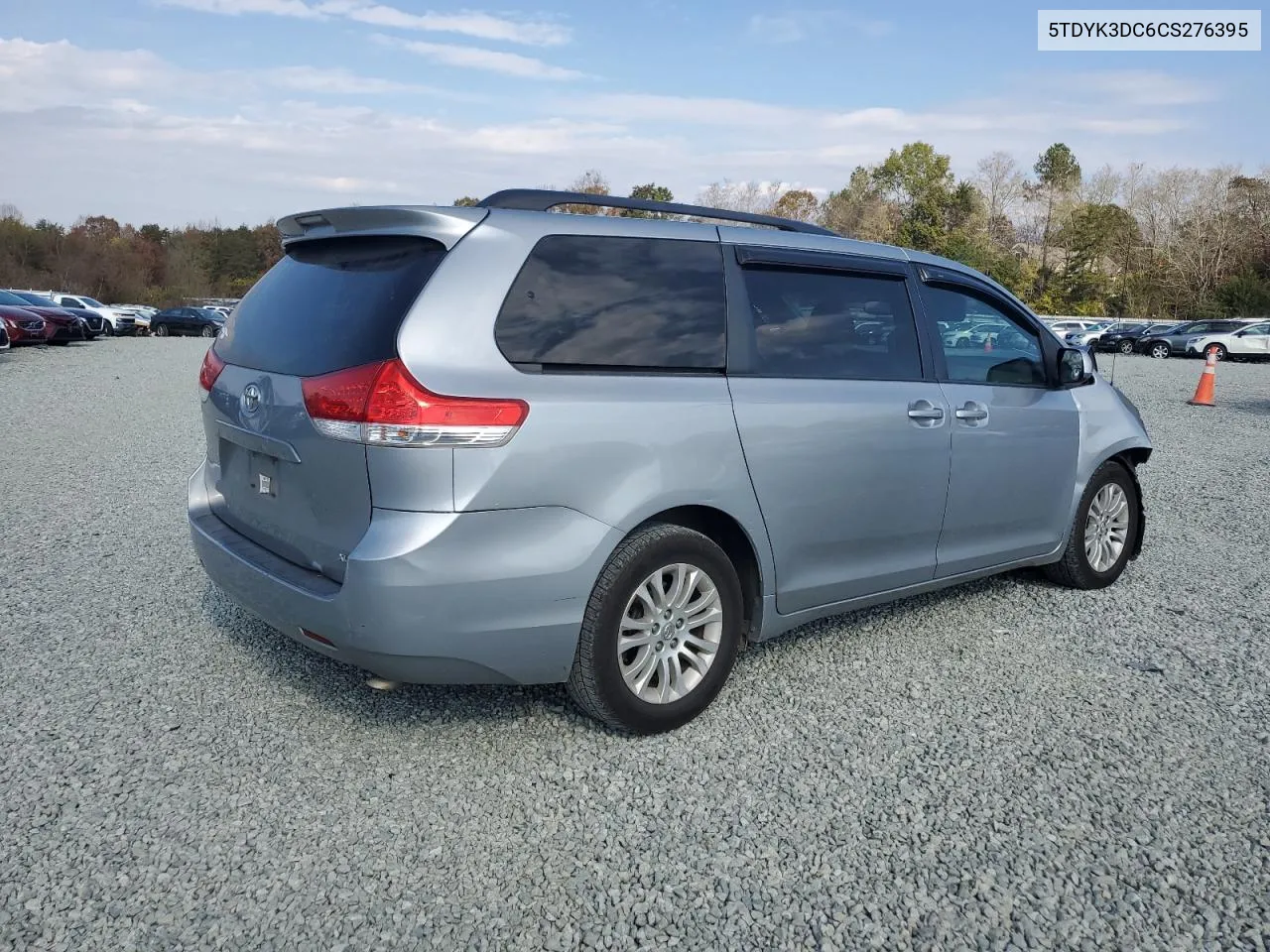 2012 Toyota Sienna Xle VIN: 5TDYK3DC6CS276395 Lot: 80080224