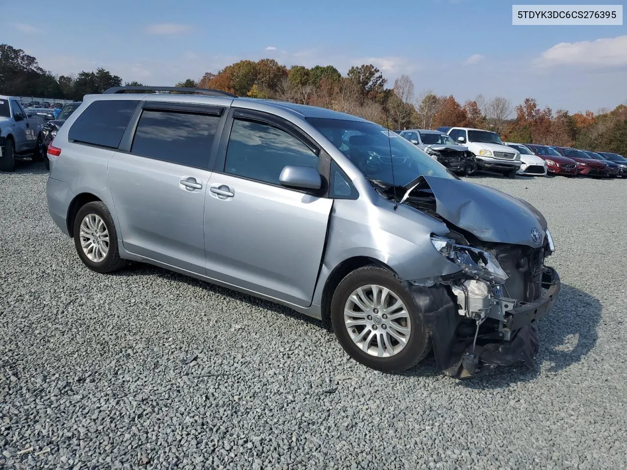 2012 Toyota Sienna Xle VIN: 5TDYK3DC6CS276395 Lot: 80080224