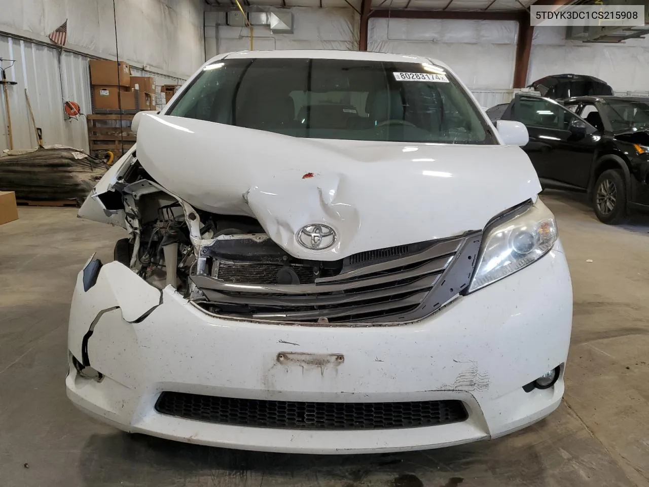 2012 Toyota Sienna Xle VIN: 5TDYK3DC1CS215908 Lot: 80283174