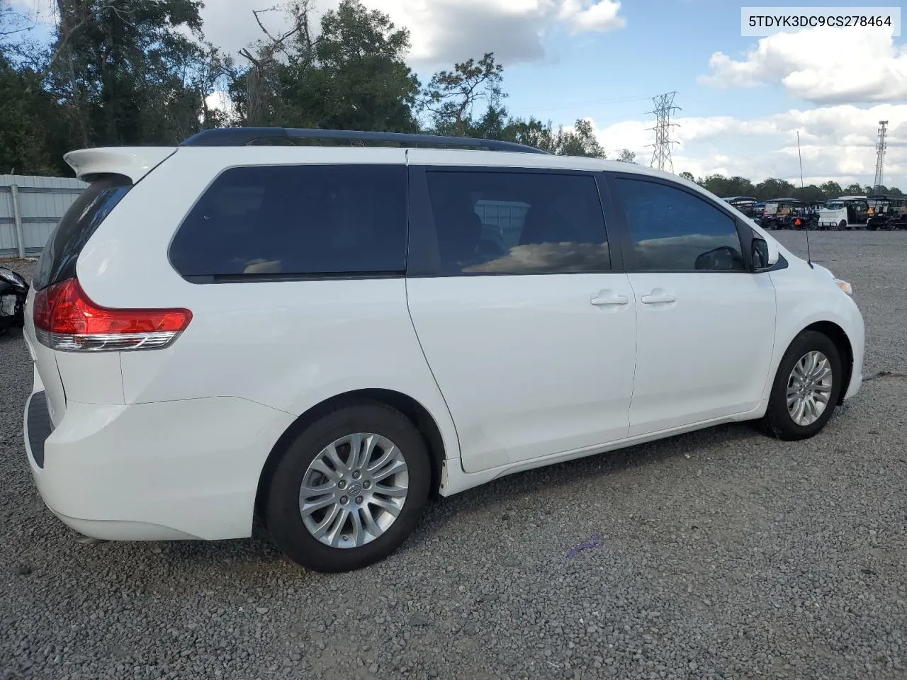 2012 Toyota Sienna Xle VIN: 5TDYK3DC9CS278464 Lot: 80344584