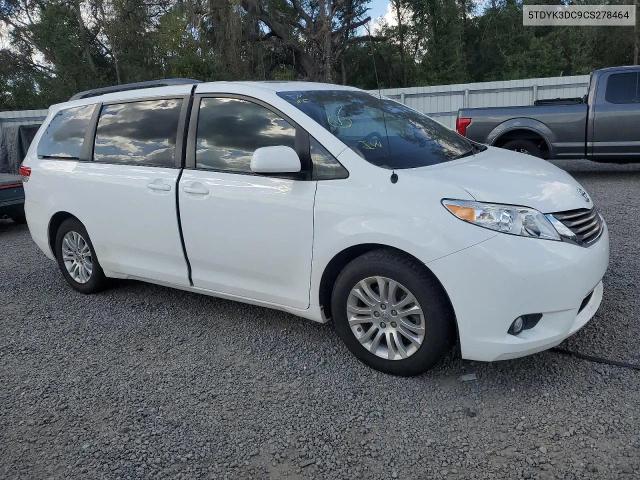 2012 Toyota Sienna Xle VIN: 5TDYK3DC9CS278464 Lot: 80344584