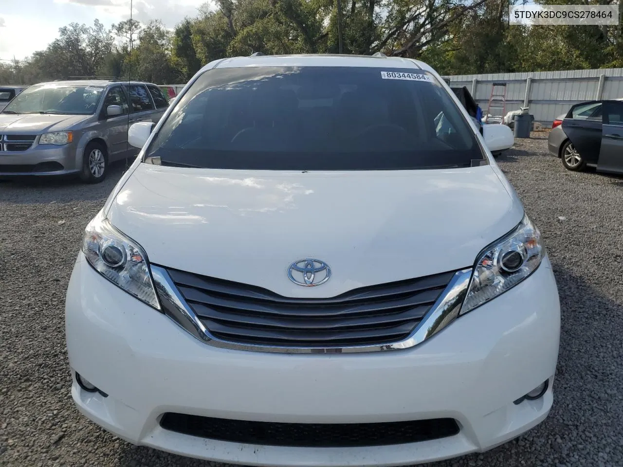 2012 Toyota Sienna Xle VIN: 5TDYK3DC9CS278464 Lot: 80344584