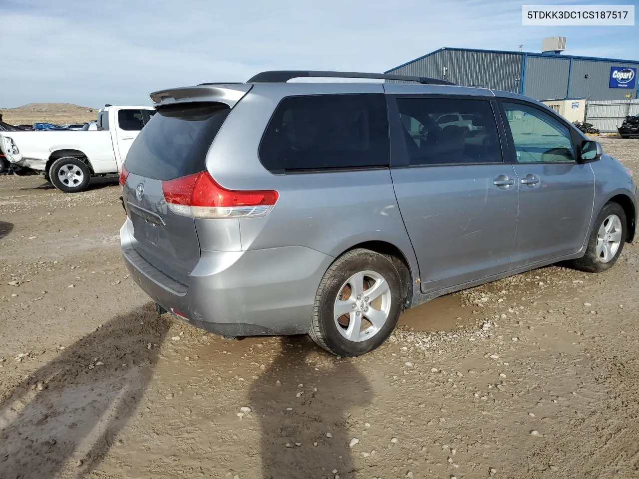 2012 Toyota Sienna Le VIN: 5TDKK3DC1CS187517 Lot: 80699794