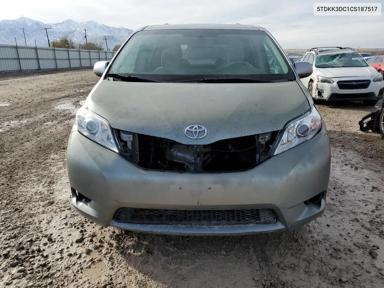 2012 Toyota Sienna Le VIN: 5TDKK3DC1CS187517 Lot: 80699794