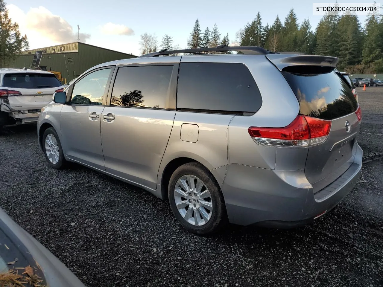 2012 Toyota Sienna Xle VIN: 5TDDK3DC4CS034784 Lot: 81004144