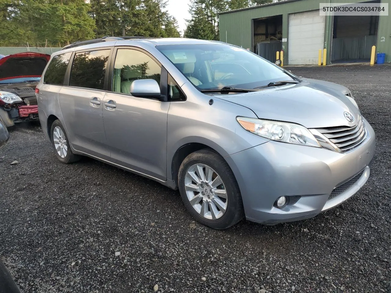 2012 Toyota Sienna Xle VIN: 5TDDK3DC4CS034784 Lot: 81004144