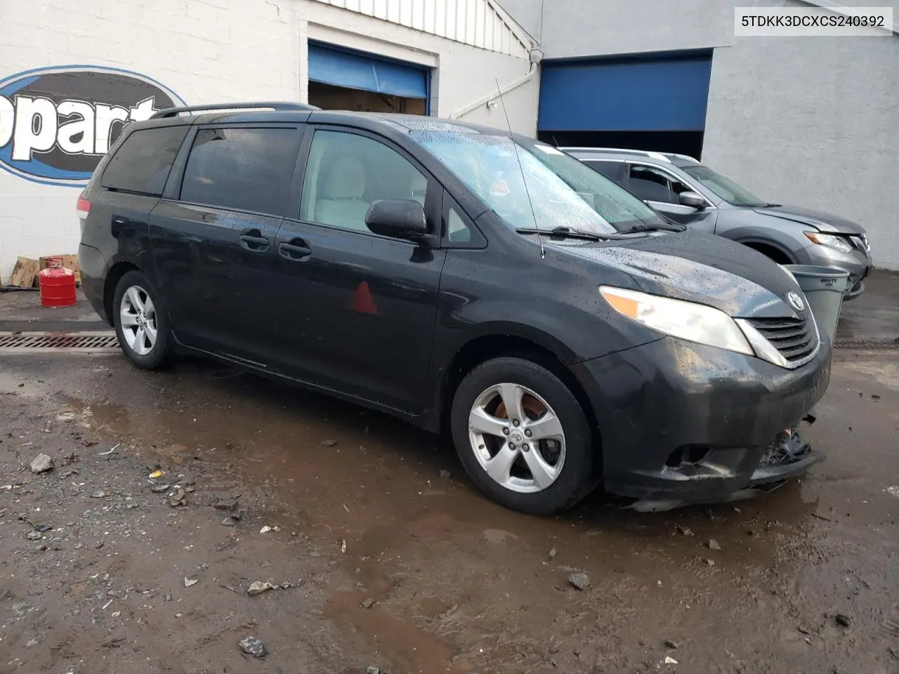 2012 Toyota Sienna Le VIN: 5TDKK3DCXCS240392 Lot: 81272733