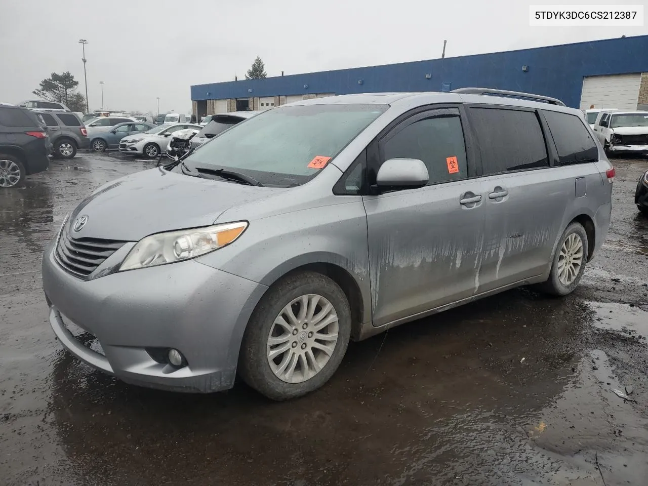 2012 Toyota Sienna Xle VIN: 5TDYK3DC6CS212387 Lot: 81650514