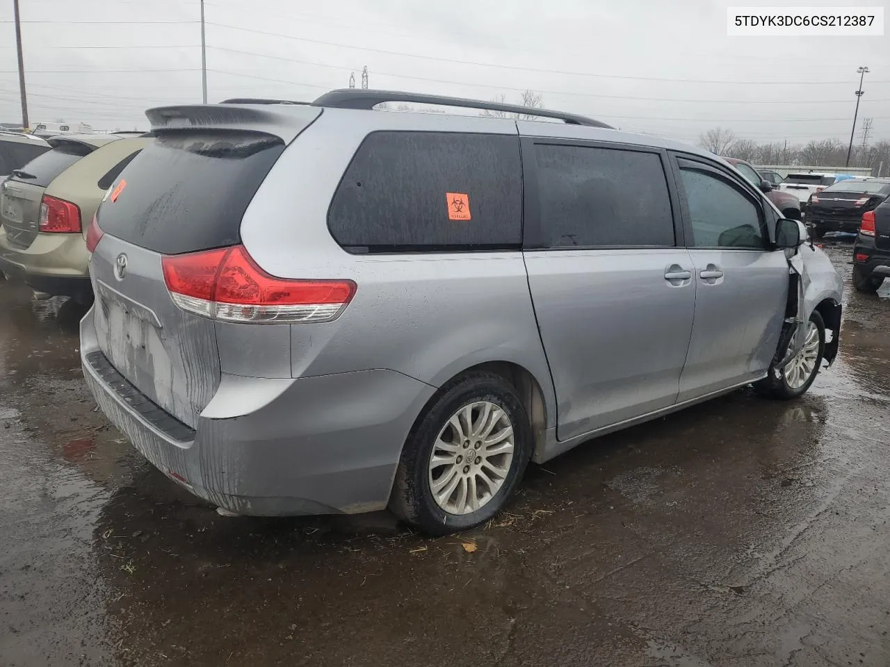 2012 Toyota Sienna Xle VIN: 5TDYK3DC6CS212387 Lot: 81650514