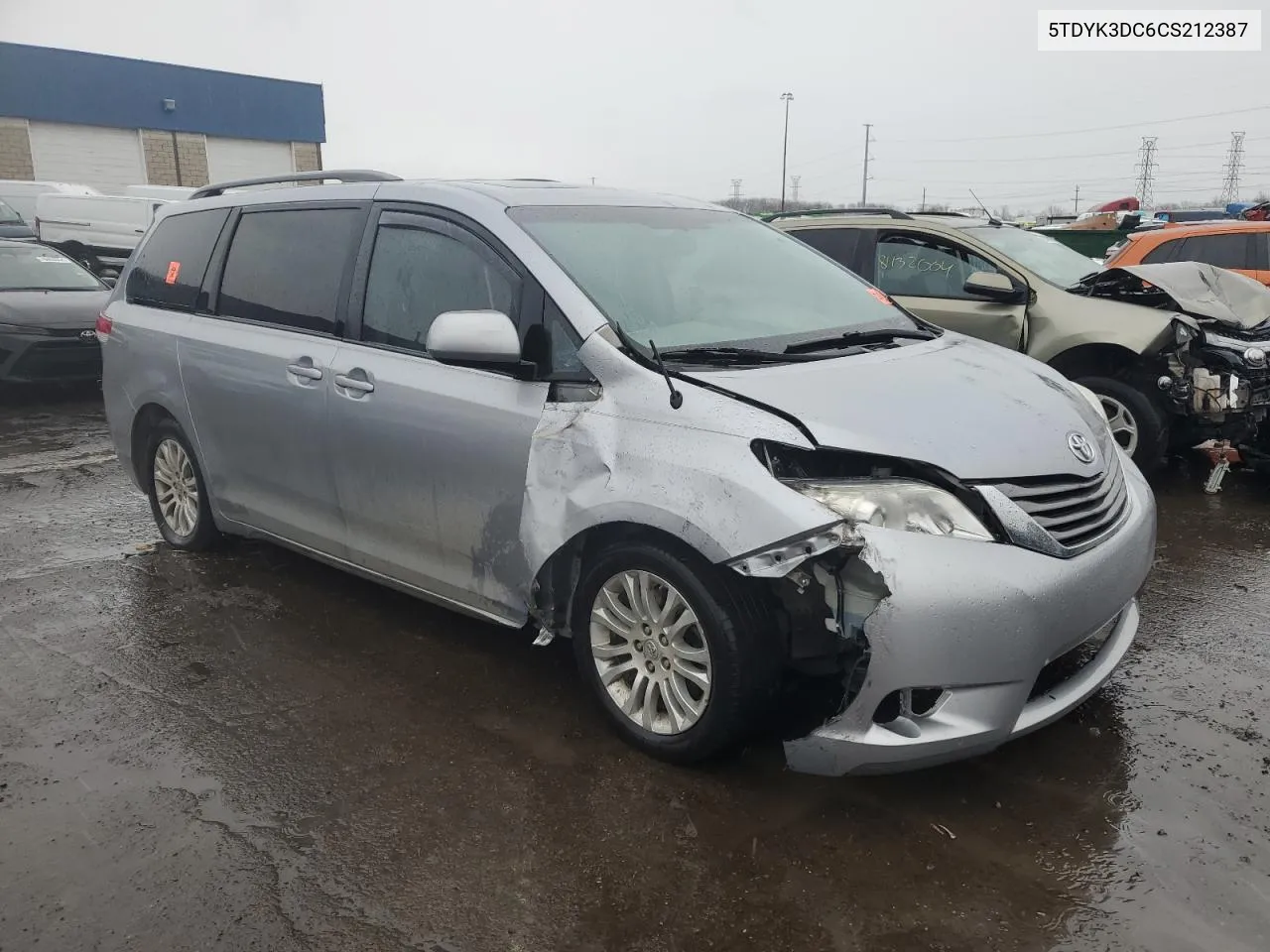 2012 Toyota Sienna Xle VIN: 5TDYK3DC6CS212387 Lot: 81650514