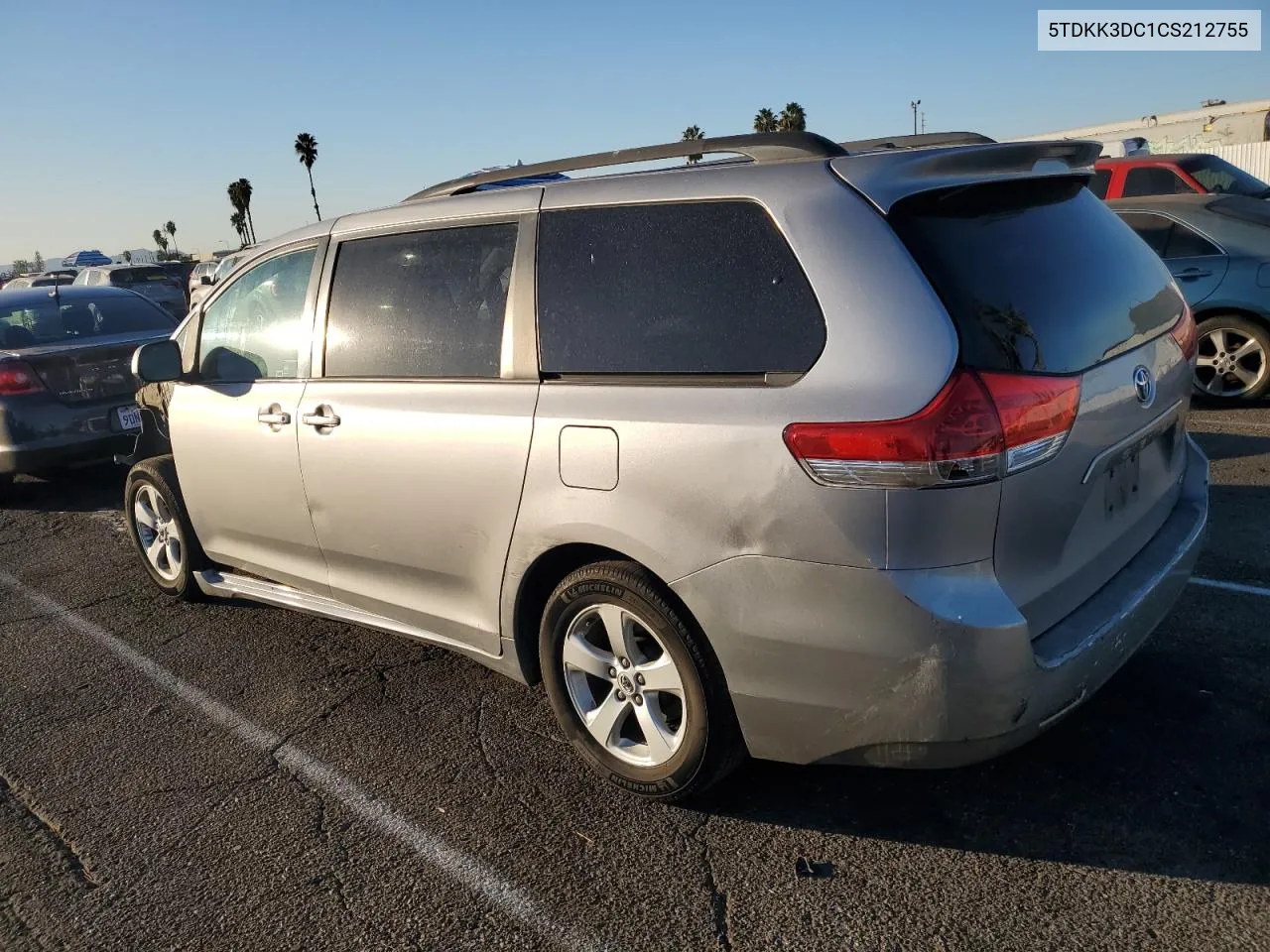 2012 Toyota Sienna Le VIN: 5TDKK3DC1CS212755 Lot: 81844964