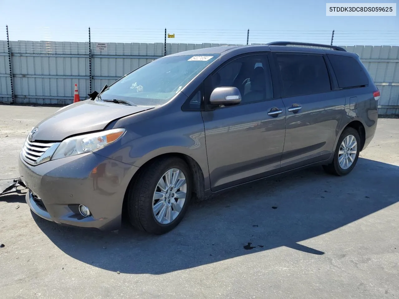 2013 Toyota Sienna Xle VIN: 5TDDK3DC8DS059625 Lot: 54021084