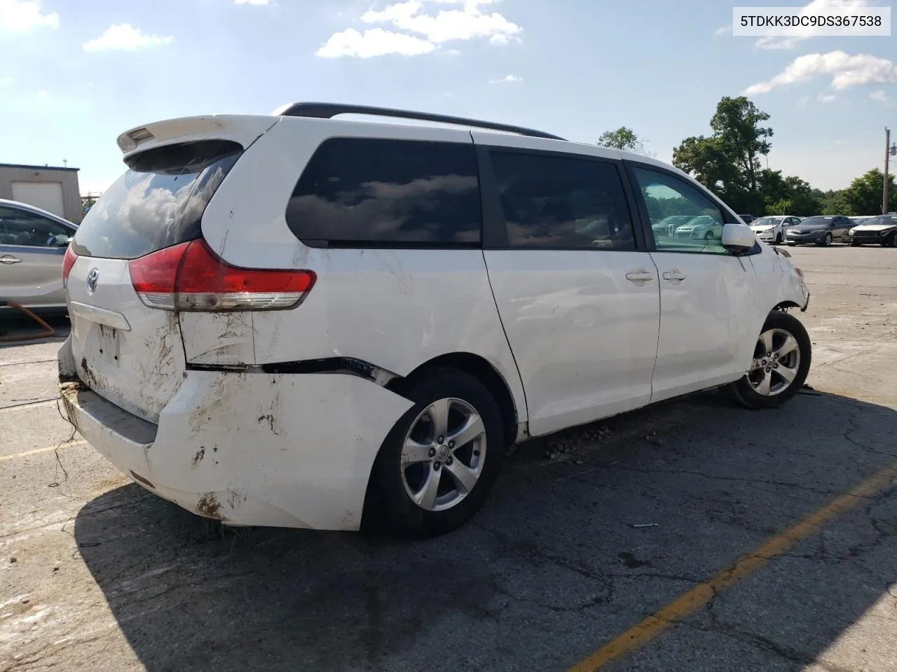 2013 Toyota Sienna Le VIN: 5TDKK3DC9DS367538 Lot: 59564084