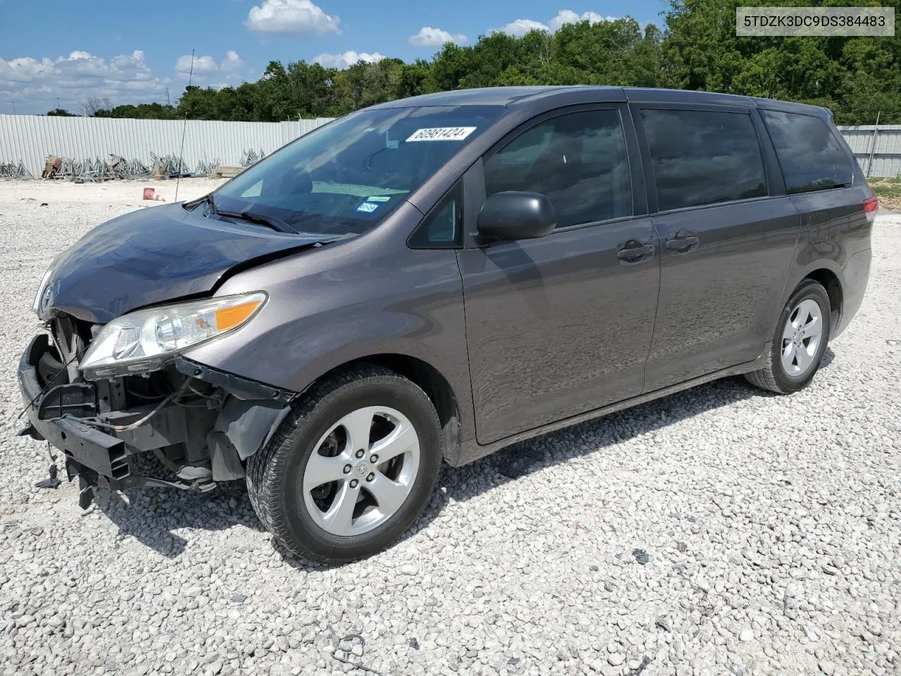 2013 Toyota Sienna VIN: 5TDZK3DC9DS384483 Lot: 60981424