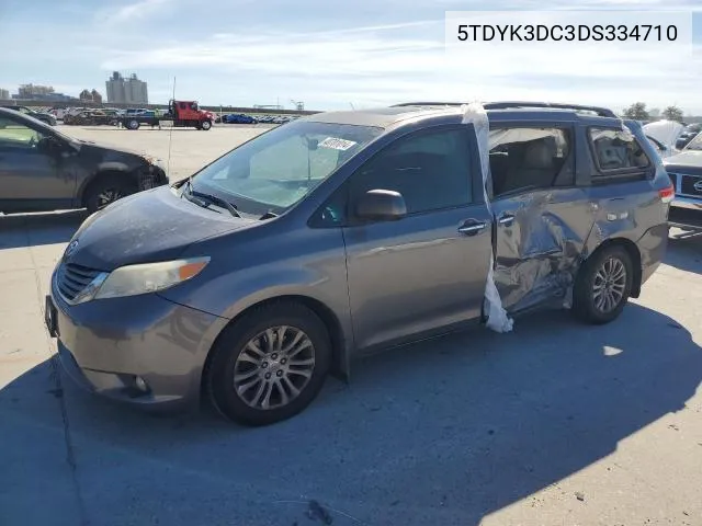 2013 Toyota Sienna Xle VIN: 5TDYK3DC3DS334710 Lot: 61676704