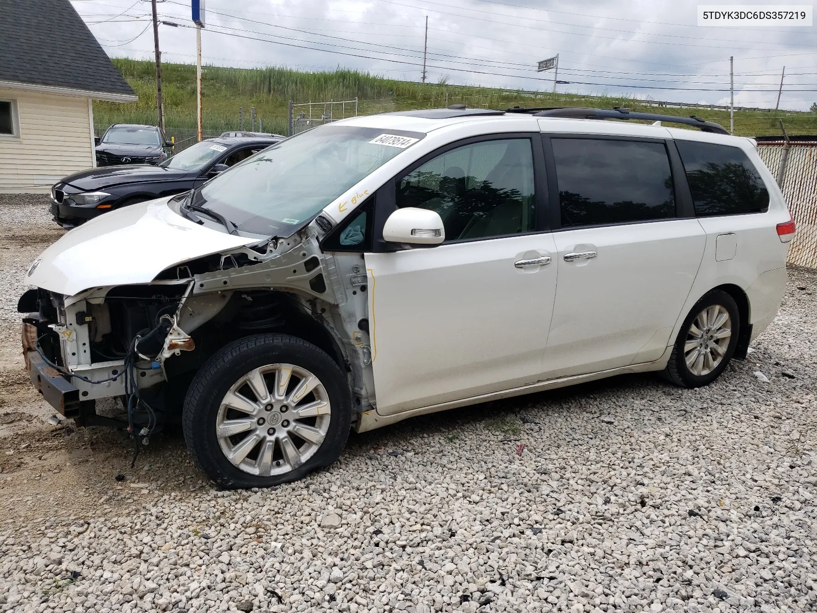 2013 Toyota Sienna Xle VIN: 5TDYK3DC6DS357219 Lot: 64079514