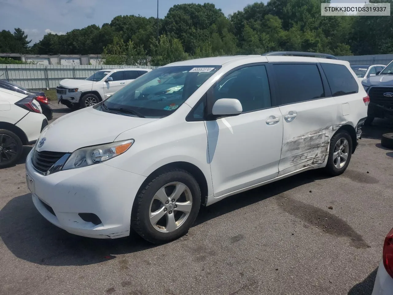 2013 Toyota Sienna Le VIN: 5TDKK3DC1DS319337 Lot: 65552374