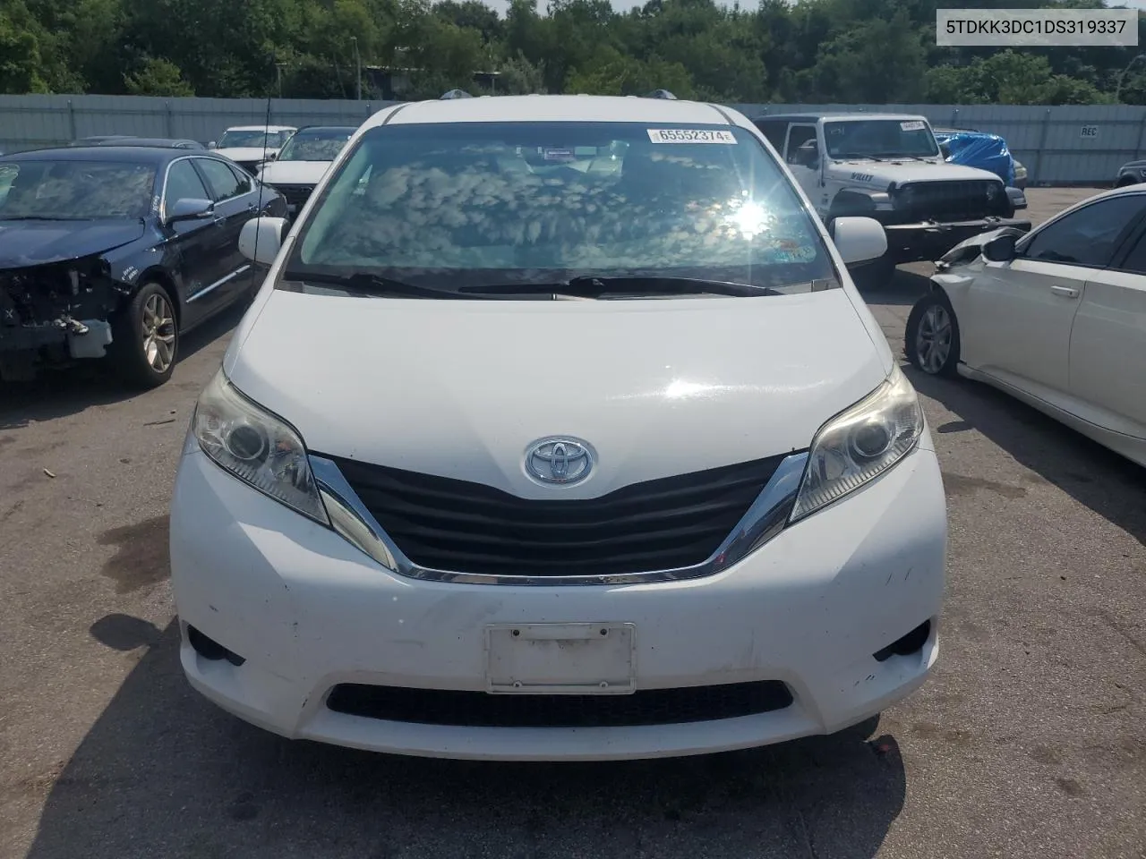 2013 Toyota Sienna Le VIN: 5TDKK3DC1DS319337 Lot: 65552374