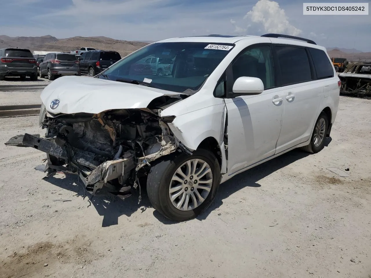 2013 Toyota Sienna Xle VIN: 5TDYK3DC1DS405242 Lot: 66152764