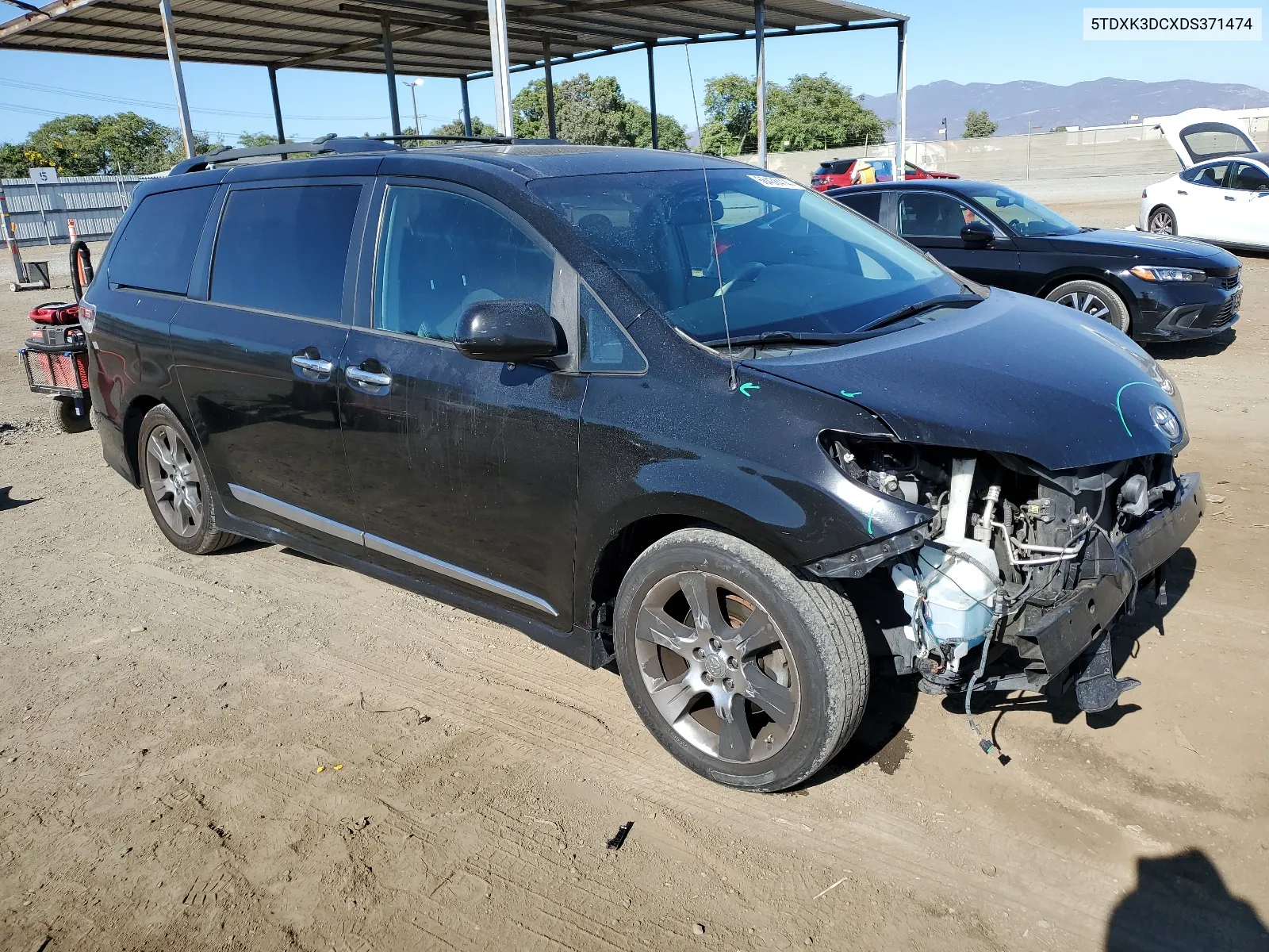 2013 Toyota Sienna Sport VIN: 5TDXK3DCXDS371474 Lot: 66438414