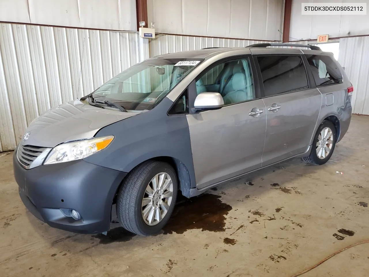 2013 Toyota Sienna Xle VIN: 5TDDK3DCXDS052112 Lot: 68117134