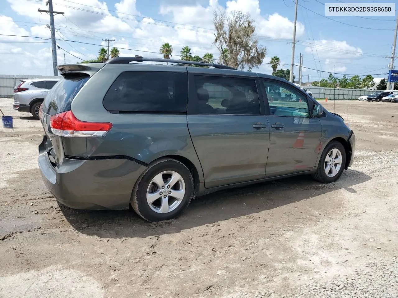 5TDKK3DC2DS358650 2013 Toyota Sienna Le