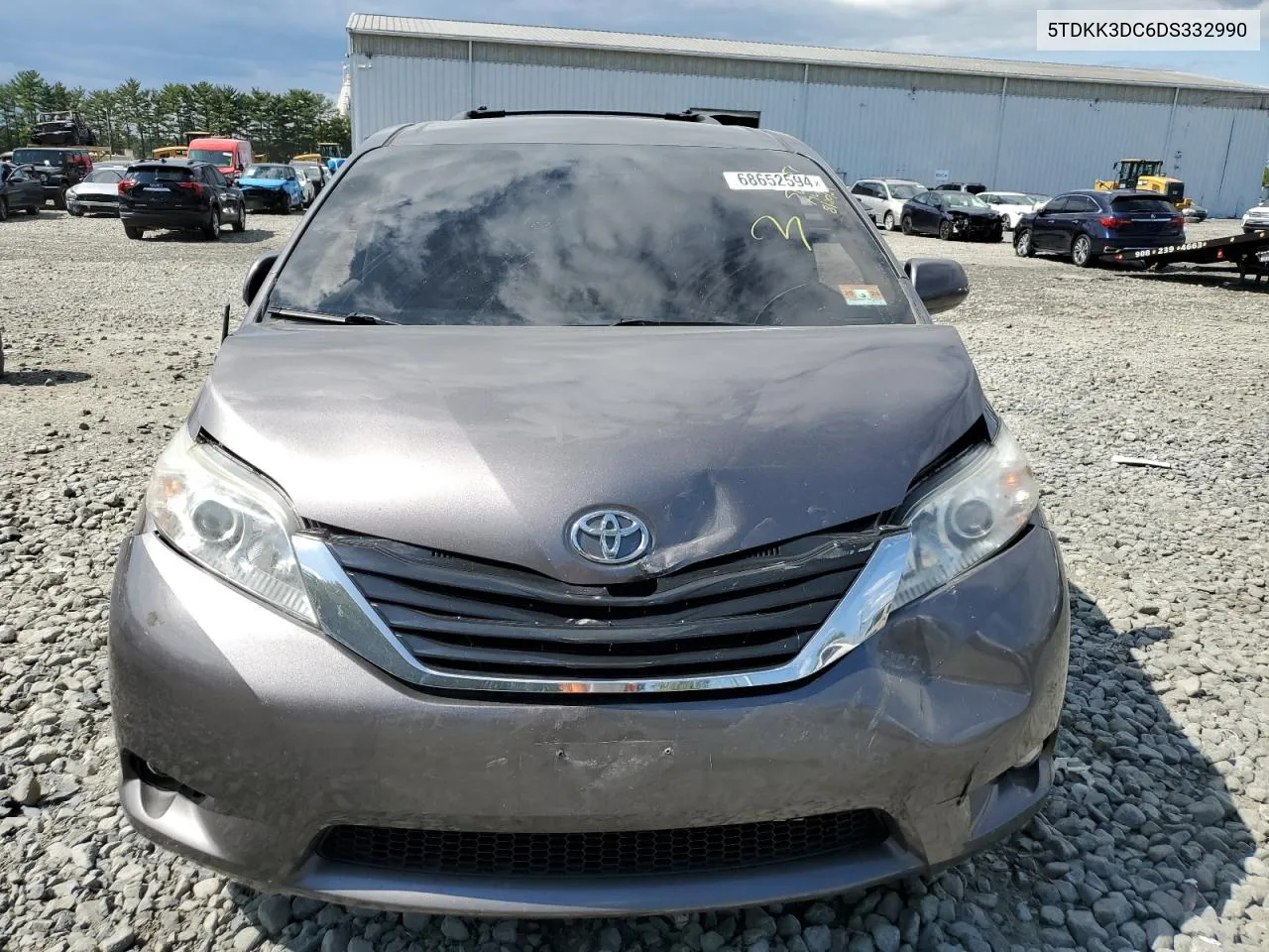 2013 Toyota Sienna Le VIN: 5TDKK3DC6DS332990 Lot: 68652594