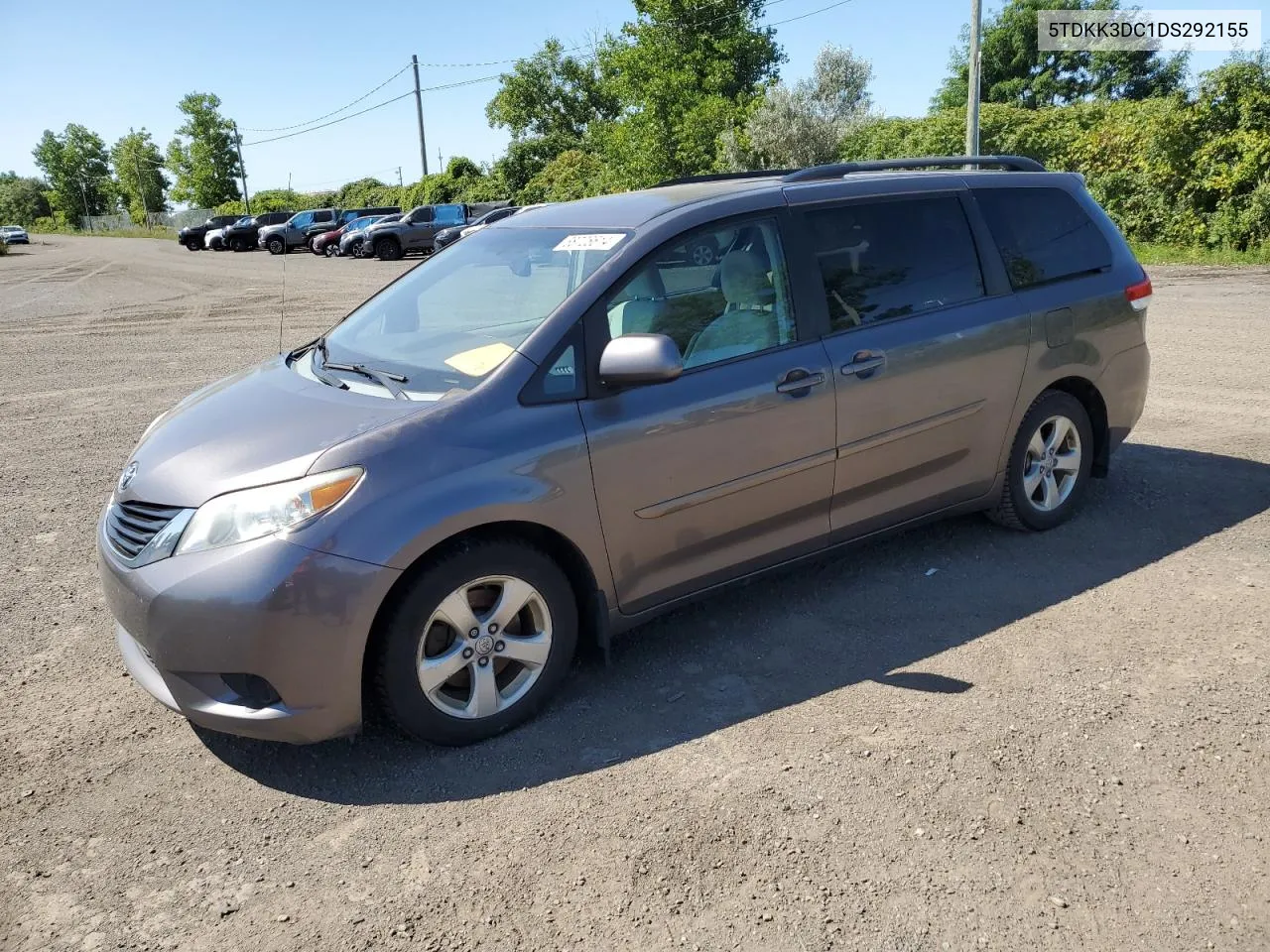 2013 Toyota Sienna Le VIN: 5TDKK3DC1DS292155 Lot: 68726614