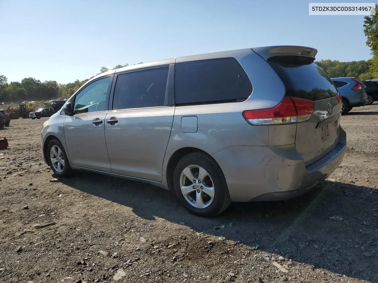 5TDZK3DC0DS314967 2013 Toyota Sienna